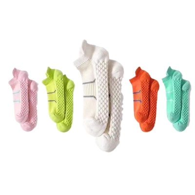 毛巾底袜子男士运动短袜女夏季防臭吸汗透气专业跑步薄款船袜