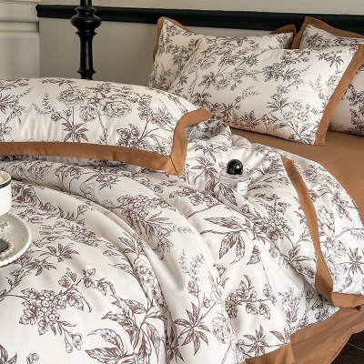 夏季A类轻奢空调被四件套可机洗夏天水洗棉薄款单双人凉感薄被子