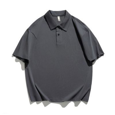 LKTM男装#夏季新款简约polo衫男宽松休闲凉感透气速干翻领短袖T恤