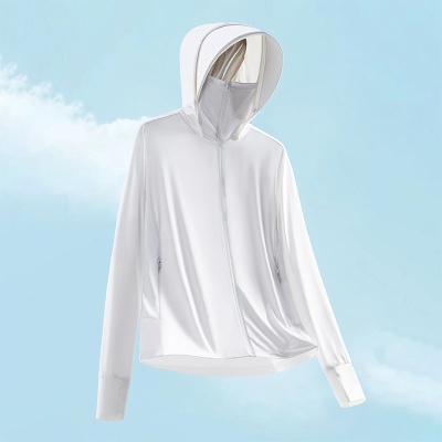 户外原纱冰丝防晒衣女夏可拆卸大帽檐防晒上衣防紫外线骑行防晒服