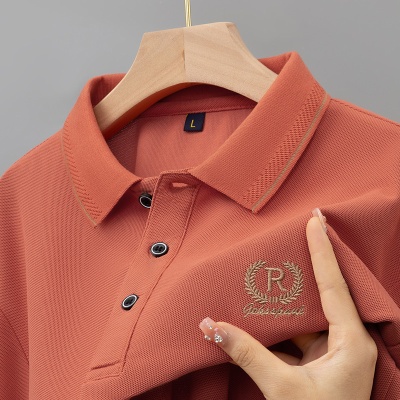 代发夏季男士短袖POLO衫重磅高端刺绣T恤翻领大码男装体恤上衣服