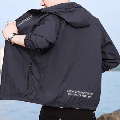 冰丝防晒衣男2025新款夏季防紫外线薄款透气防晒服户外钓鱼外套潮