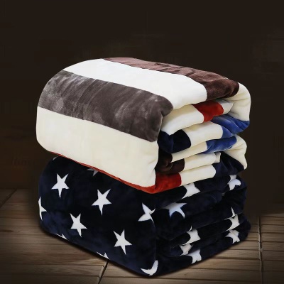 夏天毛毯床单加厚毯子学生宿舍办公午休珊瑚绒法兰绒礼品礼盒福利