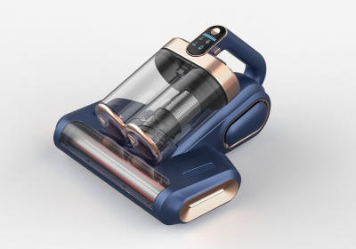 跨境新款超声波强吸力滚刷双尘杯拍打过滤除紫外线杀菌除螨仪批发