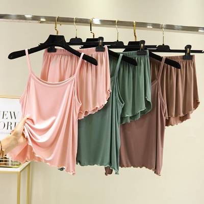 莫代尔吊带裙内搭长款宽松防透内衬裙白色打底背心大码连衣裙女夏