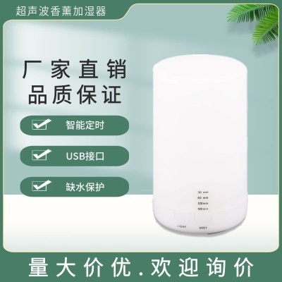 工厂直供新款无印加湿器USB定时桌面卧室夜灯批发礼品静音香薰机