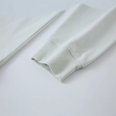 秋季男装定制智能速干棉长袖t恤男宽松印花打底衫休闲灰白上衣