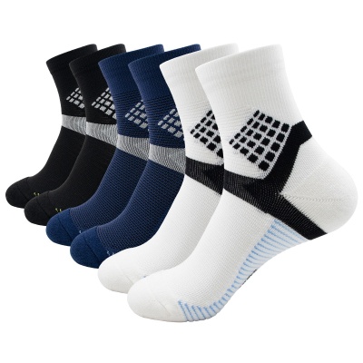 重德运动户外骑行篮球袜耐磨加厚速干中筒减震防滑包裹性毛巾袜子