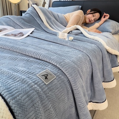 跨境亚马逊爆款金龟绒毛毯双层加厚保暖珊瑚绒沙发午睡毯子盖被毯