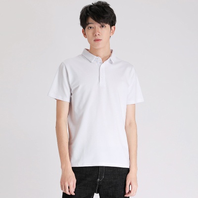 短袖polo衫男士韩版宽松翻领夏季男装纯色大码休闲短袖t恤一件代