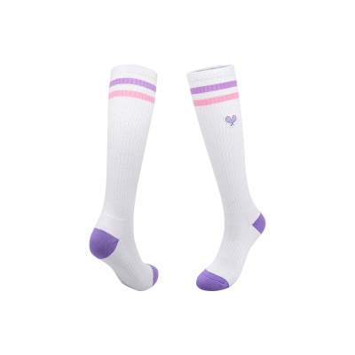 网球袜专业运动压力小腿袜子女夏季骑行袜跑步防滑户外登山长筒袜