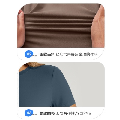 新款女装短袖正肩短款修身上衣t恤企业文化装商务办公室工装批发