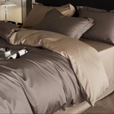 100s全棉长绒棉四件套a类纯棉被套亲肤裸睡三件套高级感床上用品4