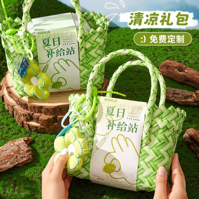 夏日小礼品实用伴手礼盒慰问防蚊风扇套装防暑降温大礼包清凉夏季