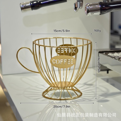 欧式轻奢零食糖果收纳架子咖啡店家居咖啡胶囊置物架方格展示架潮