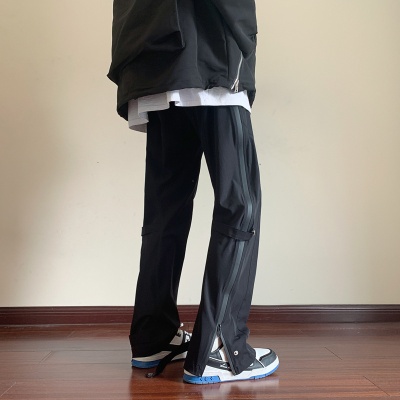 美式机能工装冲锋裤男春秋2024新款潮牌运动高街直筒潮流休闲裤男