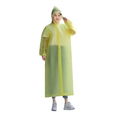 EVA非一次性雨衣成人长款加厚雨衣束口户外旅游骑行徒步便捷100g