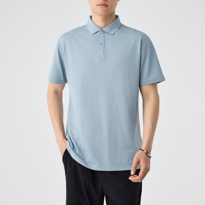 墨麦客男装醋酸凉感珠地polo衫男2025夏季新款速干透气短袖71950.