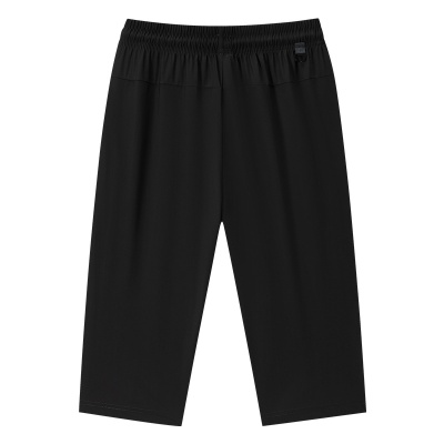 099七分裤冰丝裤子男空调裤子透气T恤运动休闲七分裤潮流裤速