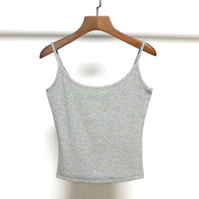 凡家原创三色螺纹吊带棉质亲肤版型正B搭修身小背心吊带