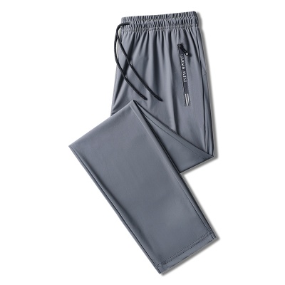 冰丝休闲裤男夏季男裤薄款潮牌宽松休闲速干裤高弹运动裤男款长裤