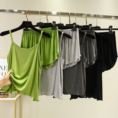 莫代尔吊带裙内搭长款宽松防透内衬裙白色打底背心大码连衣裙女夏