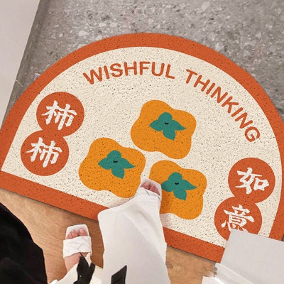 地垫入户门耐脏半圆玄关丝圈进门地垫家用入户除尘脚垫一件代发
