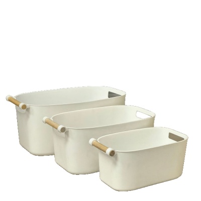 整理收纳置物筐 浴室厨房卫生间塑料盒家用桌面杂物篮子多功能