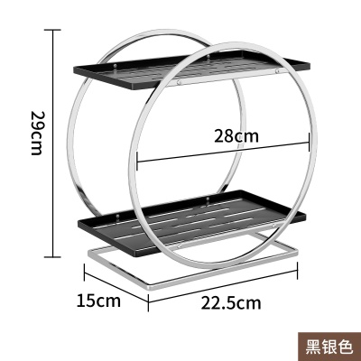 轻奢卫生间置物架浴室厕所洗手洗漱台面化妆品收纳盒桌面梳妆台架