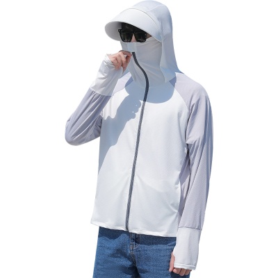 防晒服男夏季薄款钓鱼外套2025新款透气防紫外线冰丝男士防晒衣薄