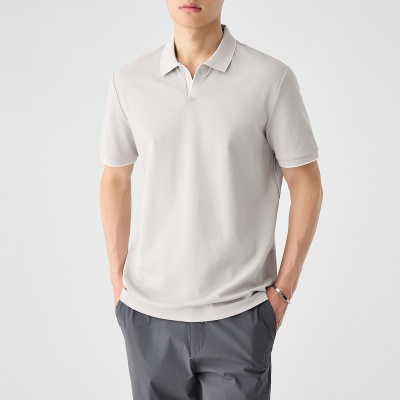 墨麦客男装索罗娜凉感抑菌polo衫男2025夏新款撞色男士短袖71800.
