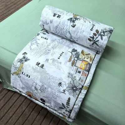 人参夏凉被批发水洗棉空调被学生夏被舒适夏季薄被子床上用品批发