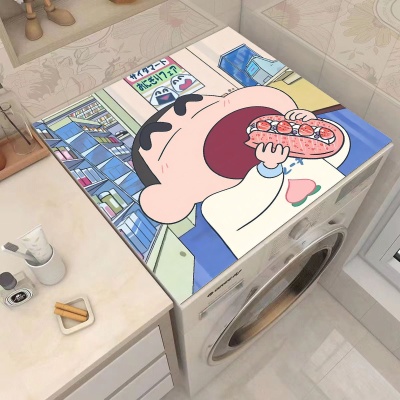 硅藻泥地垫卡通蜡笔小新洗衣机垫微波炉防尘吸水速干垫餐桌隔热垫