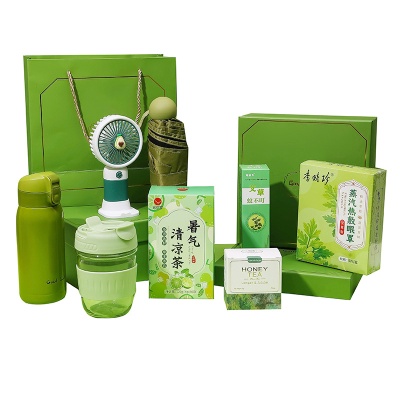 夏季团购活动福利实用商务礼品套装送客户小风扇清凉防暑降温礼盒