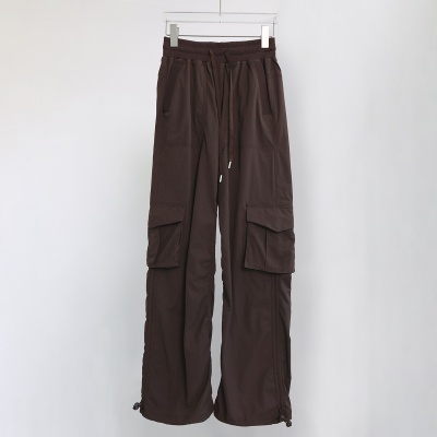 夏季新款工装裤跳舞健身直筒女长裤轻盈透气速干运动休闲裤