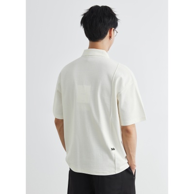 亦止男装短袖polo衫男夏季宽松半袖2025新款美式上衣翻领美式t恤