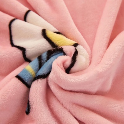 婷米娜毛毯加厚毯子盖毯卡通床单牛奶绒毯办公室午睡加绒舒柔绒毯