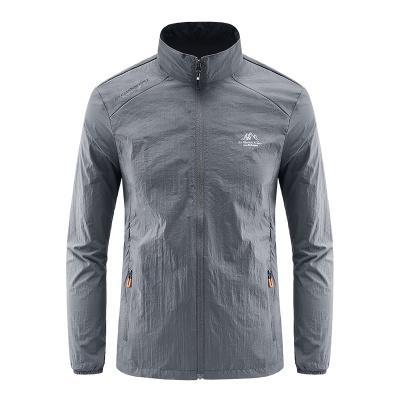 夏季冰丝速干防晒衣男士立领休闲薄款外套户外运动透气男装皮肤衣