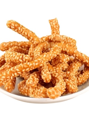 香酥芝麻条老式江米条山药芝麻糖酥饼孕妇吃的零食传统糕点纯手工
