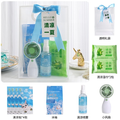 夏日防暑降温包套装礼品公司送员工福利夏季清凉礼包护士节伴手礼