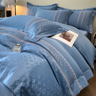 冰丝四件套轻奢高级感夏季床单被套天丝真丝床单款四件套床上用品