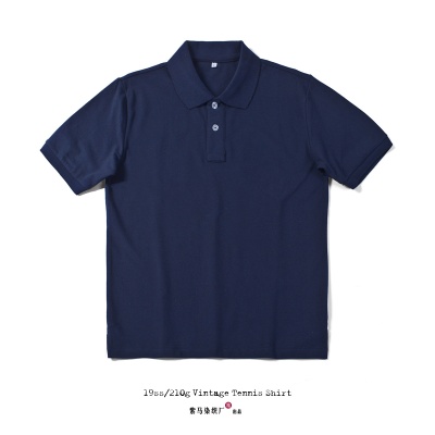 夏季新品精棉基础款polo衫短袖半袖上衣纯色翻领polo衫男短袖t恤