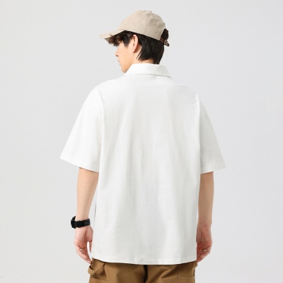 LKTM男装#夏季新款简约polo衫男宽松休闲凉感透气速干翻领短袖T恤