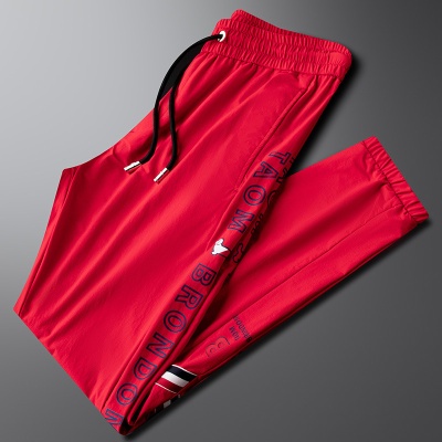 时尚帅气青年男装2025新款夏季薄款男士休闲裤百搭修身速干男裤潮