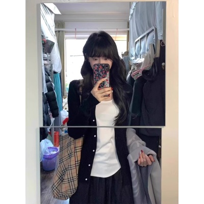 宽松针织防晒开衫女2025新款夏季吊带外搭薄款空调衫镂空薄纱外套