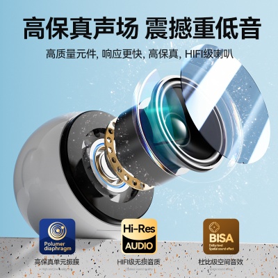 闹钟蓝牙音响学生多功能AI智能无线语音闹钟大音量家用闹铃小音箱