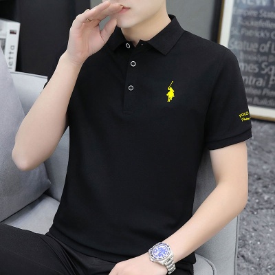 男士短袖保罗POLO衫高端商务夏季薄款珠地棉翻领t恤衬衫夏装上衣