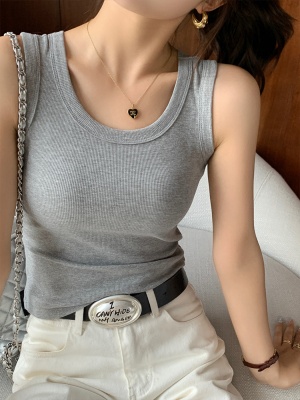 吊带背心女外穿2024夏新款宽肩带百搭套头内搭打底无袖上衣