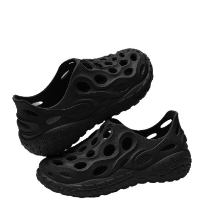 夏季凉鞋男款2024新款外穿透气防滑拖鞋开车运动沙滩包头洞洞鞋男