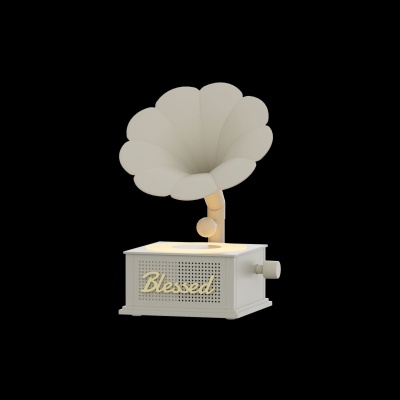 新款复古蓝牙音箱小型麦克风音响高音质迷你幸运留声机无线低音炮